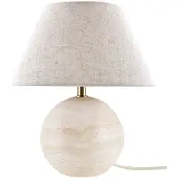 Globen Lighting Castello 35 tafellamp Beige travertijn