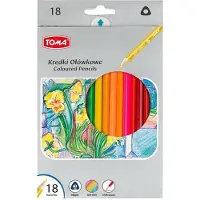 Tom Kleurpotloden 18 Kleuren - Driehoekig & Ergonomisch