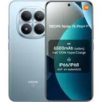 Xiaomi Redmi Note 15 Pro+ 5G 8GB+256GB Glacier Blauw | 6,83" 120Hz AMOLED | 200MP OIS | IP68 Waterdicht