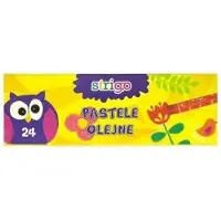 Stigo Oliepastels 24 Intense Kleuren - Perfect voor Tekenen en Schilderen