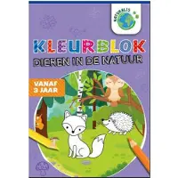 Wins Holland kleurblok dieren kleurboek natuur vanaf 3 jaar.