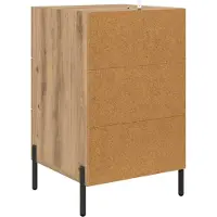 vidaXL Nachtkastje Artisan Eiken 40 x 40 x 66 cm Bewerkt hout