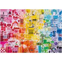Educa - Puzzel - collage kleuren - 500 stukjes karton - Legpuzzel