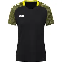 Jako Performance T-Shirt Dames - Zwart / Zachtgeel | Maat: 34