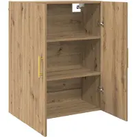 vidaXL Wandkast Artisan Eiken 69,5 x 34 x 90 cm Bewerkt hout