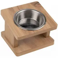 Paws & Whiskers - Voerbak voor huisdieren - Veelkleurig - 100% MDF - 22 x 22 x 8 cm