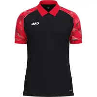 Jako Sonic Polo Heren - Zwart / Rood | Maat: XL
