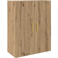 vidaXL Wandkast Artisan Eiken 69,5 x 34 x 90 cm Bewerkt hout