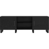 vidaXL TV Kast 150 x 30 x 50 cm Zwart Eiken Bewerkt hout
