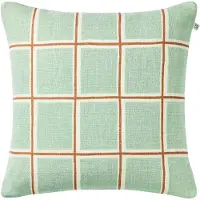 Chhatwal & Jonsson Raha Kussenhoes 50x50 Cm / Apricot Orange - Decoratieve kussens & hoezen Linnen Aqua - CC520164-27