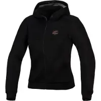 Alpinestars Stella Chrome Superairflow dames motorjas met rits, zwart, maat 3XL