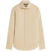 Tommy Hilfiger Dc Linen Shirt Sandalwood Maat: XL | Casual Overhemden Outlet | Heren | Beige