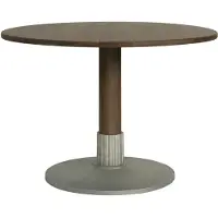 Design House Stockholm Tock Table eettafel Donkere eik, Ø110x76 cm