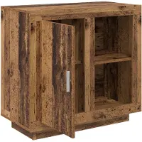 vidaXL Dressoir Oudhout 80 x 40 x 75 cm Bewerkt hout
