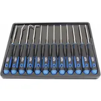 SaTra S-LS12D - Precisieschroevendraaierset - 12-delig - Ergonomisch - Antislip