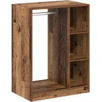 vidaXL Kledingkast Oud hout 77 x 48 x 102 cm Bewerkt hout