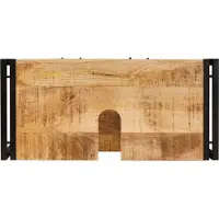 vidaXL Wastafel Kast met lade Bruin 71 x 33 x 58 cm Massief Mango Hout