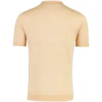 Blue industry korte mouw oranje polo met boord