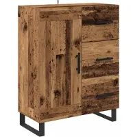 vidaXL Dressoir Oud Hout 69,5 x 34 x 90 cm Geengineerd Hout en IJzer