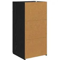 vidaXL Dressoir Zwart eiken 45 x 42,5 x 93 cm Bewerkt hout