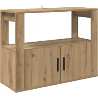 vidaXL Dressoir artisanaal eikenkleurig 80 x 30 x 60 cm Bewerkt hout
