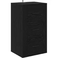 vidaXL Dressoir Zwart Eiken 40 x 33 x 70 cm Bewerkt hout