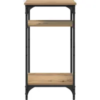 vidaXL Bijzettafel Artisan Eiken 40 x 30 x 75 cm Bewerkt hout