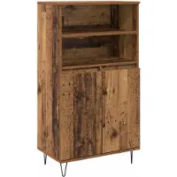 vidaXL Highboard Bruin 60 x 36 x 110 cm Bewerkt hout