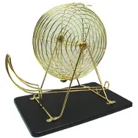 Engelhart Kienmolen Compleet – Met Houten Controlebord & 90 Houten Ballen – Metalen Korf Ø 30 cm – Complete Kien Set voor Thuis & Spelavonden –