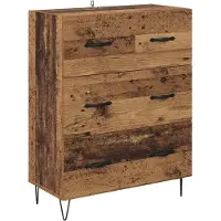 vidaXL Dressoir Oud Hout 69,5 x 34 x 90 cm Geengineerd Hout en IJzer
