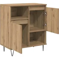 vidaXL Dressoir 3 st Artisan Eiken 60 x 35 x 70 cm