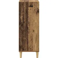 vidaXL Dressoir Oudhout 34,5 x 32,5 x 90 cm Bewerkt hout