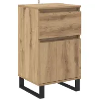 vidaXL Dressoir artisanaal eikenkleurig Bewerkt hout