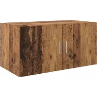 vidaXL Opbergkast 2 st Oudhout 80 x 42,5 x 225 cm