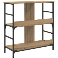 vidaXL Boekenplank 4-laags 78.5 x 33 x 82 cm Bewerkt hout