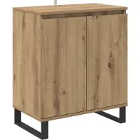 vidaXL Dressoir Artisan Eiken 60 x 35 x 70 cm Bewerkt hout