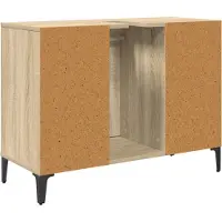 vidaXL Wastafelkast met plank met opslag Sonoma Eik 80 x 33 x 60 cm