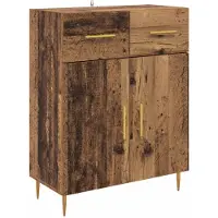vidaXL Dressoir Oud Hout 69,5 x 34 x 90 cm Bewerkt hout