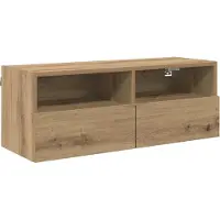 vidaXL TV Wandkast 80 x 30 x 30 cm Artisan Eiken Bewerkt hout