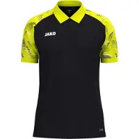 Jako Sonic Polo Heren - Zwart / Fluogeel | Maat: XXL