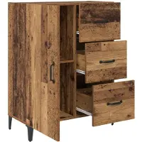 vidaXL Dressoir Oudhout 69,5 x 34 x 90 cm Bewerkt hout