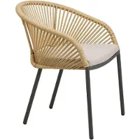 Ebuy24 Tuinstoel Novella - Beige/Zand - Set van 2