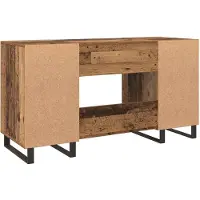 vidaXL Bureau Oud hout Bewerkt hout 140 x 50 x 75 cm