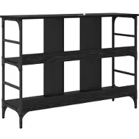 vidaXL Dressoir Zwart Eiken 102 x 32 x 73,5 cm