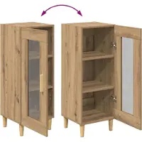 vidaXL Dressoir Artisan-Eikenhout, 34,5 x 32,5 x 90 cm, houtvezel