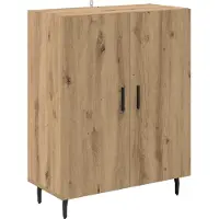 vidaXL Dressoir Artisan Eiken 69,5 x 34 x 90 cm Bewerkt hout
