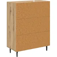 vidaXL Dressoir Artisan Eiken 69,5 x 34 x 90 cm Bewerkt hout