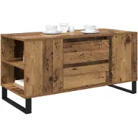 vidaXL Salontafel Oud Hout 102 x 44,5 x 50 cm Bewerkt hout