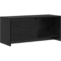 vidaXL Tv-meubelset 90 x 35 x 40 cm Zwart Eiken Bewerkt hout