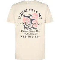 Petrol Industries Shirt 'Onix' beige / donkergrijs / pink